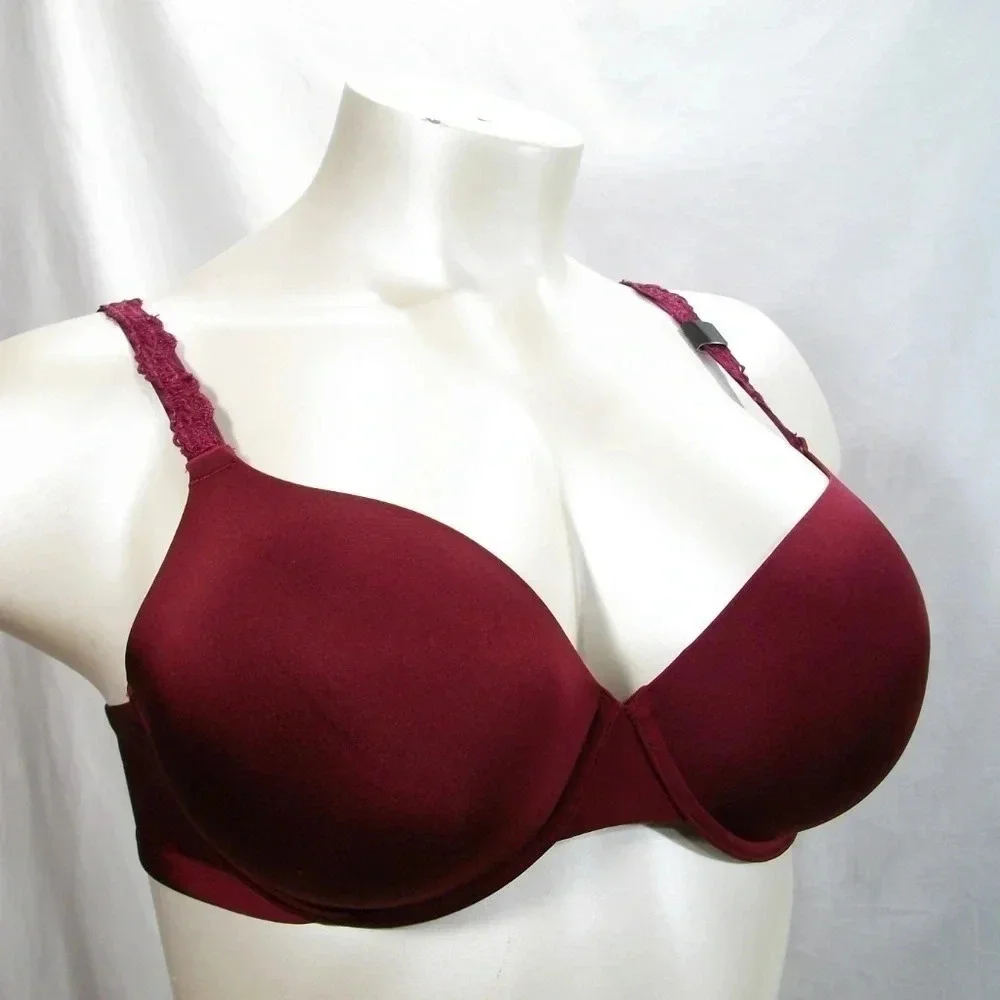 40C Paramour 135035 Lissa‎ Contour UW Bra Burgundy NWT